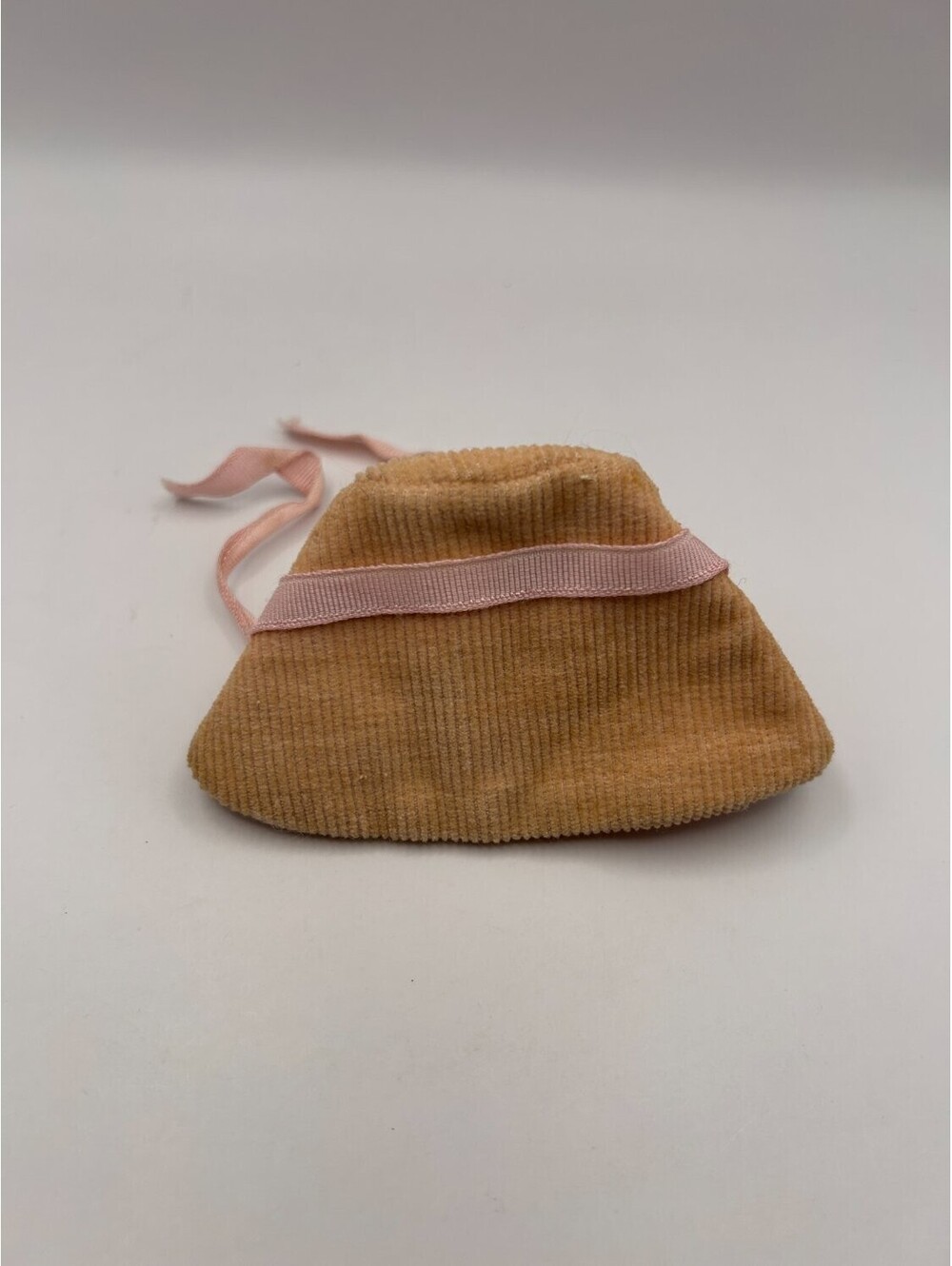 Vintage Doll Bonnet Hat Peach Pink Ribbon Japan Fits 20.3 cm 8 Inch Baby Ties